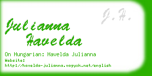 julianna havelda business card